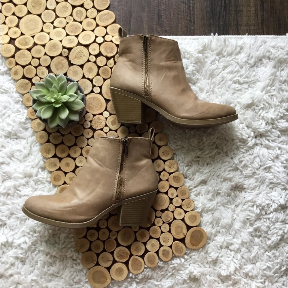 Nude booties